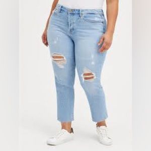 NWT Torrid Stovepipe Straight Classic Denim High-Rise Jean Light Wash 22R Plus